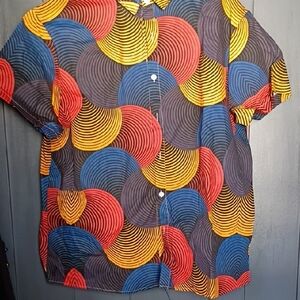 Colorful Geometric Men's Shirt